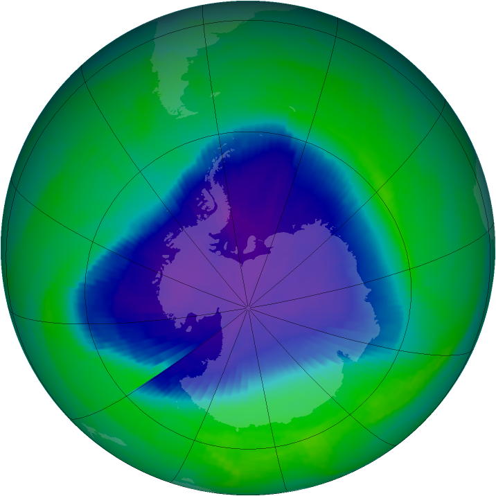 Ozone Map 1998-11-07